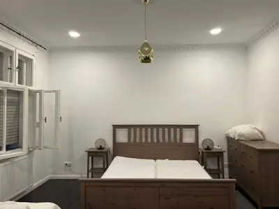 Ein Bett oder Betten in einem Zimmer der Unterkunft Villa Wittenau Ferienwohnung 3
