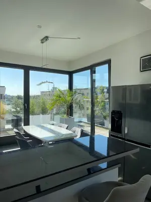 Ein Sitzbereich in der Unterkunft Penthouse living Berlin Mitte