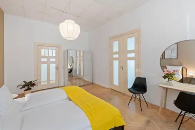 Ein Bett oder Betten in einem Zimmer der Unterkunft Holiday 33 Apartment O, 185 sqm with whirlpool and kids play room