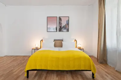 Ein Bett oder Betten in einem Zimmer der Unterkunft Holiday 33 Apartment O, 185 sqm with whirlpool and kids play room