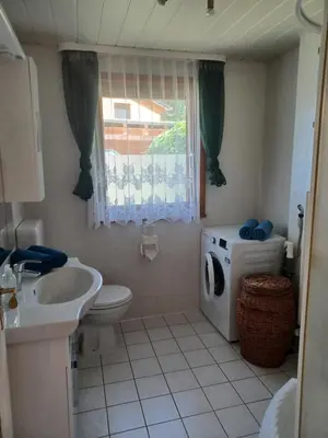Ein Badezimmer in der Unterkunft Ferienhaus am Bauernsee