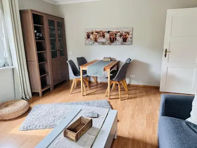 Ein Sitzbereich in der Unterkunft Perfekte Auszeit - Charmantes Ferienhaus Neuenhagen bei Berlin