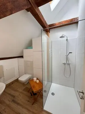 Ein Badezimmer in der Unterkunft Ruhe und Erholung 1h von Berlin