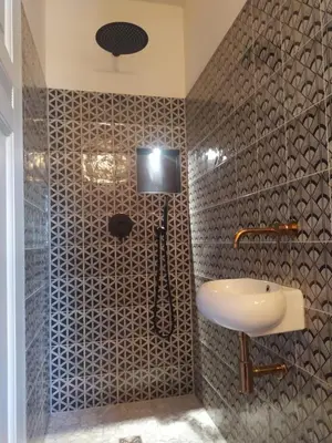 Ein Badezimmer in der Unterkunft Butterfeld