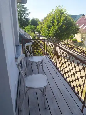 Ein Balkon oder eine Terrasse in der Unterkunft Butterfeld