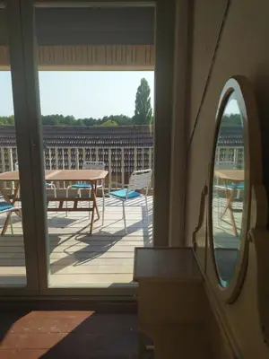 Ein Balkon oder eine Terrasse in der Unterkunft Butterfeld