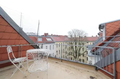 Ein Balkon oder eine Terrasse in der Unterkunft Central Schöneberg Live&Work
