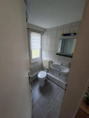 Ein Badezimmer in der Unterkunft Ferienhäuser am Mühlenberg