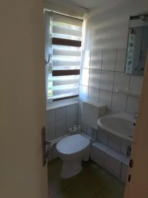 Ein Badezimmer in der Unterkunft Ferienhäuser am Mühlenberg