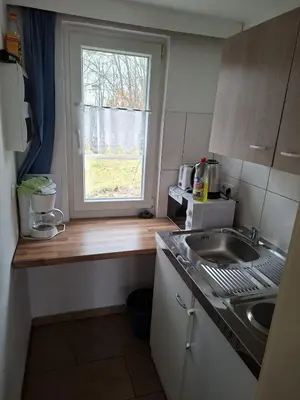 Küche/Küchenzeile in der Unterkunft Ferienhäuser am Mühlenberg