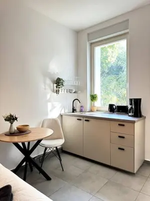 Küche/Küchenzeile in der Unterkunft Kleines stilvolles Apartment