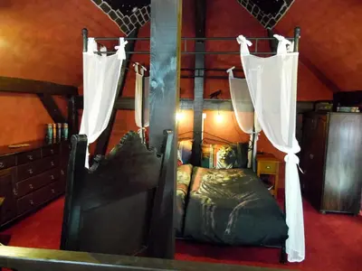 Ein Bett oder Betten in einem Zimmer der Unterkunft Gästehaus Sonnenschein in Nauen - nahe Berlin