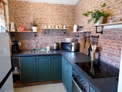 Küche/Küchenzeile in der Unterkunft Gästehaus Sonnenschein in Nauen - nahe Berlin