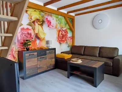 Ein Sitzbereich in der Unterkunft Gästehaus Sonnenschein in Nauen - nahe Berlin