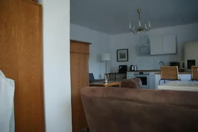 Küche/Küchenzeile in der Unterkunft Ferienwohnung Ilse im Haus Namenlos