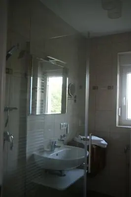 Ein Badezimmer in der Unterkunft Ferienwohnung Ilse im Haus Namenlos