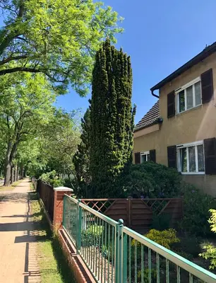 Das Gebäude in dem sich die Ferienwohnung befindet