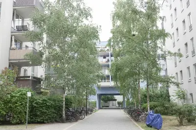 Ein Garten an der Unterkunft Studio am Engelbecken Berlin