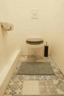 Ein Badezimmer in der Unterkunft Studio am Engelbecken Berlin