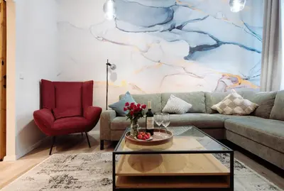 Ein Sitzbereich in der Unterkunft oompH Berlin The Grand Berlin Group & Family Retreat