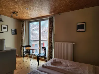 Ein Bett oder Betten in einem Zimmer der Unterkunft Grafschaft