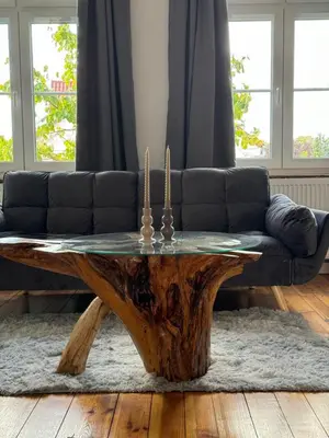 Ein Sitzbereich in der Unterkunft Kaminzimmer