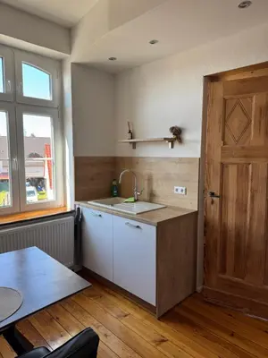 Küche/Küchenzeile in der Unterkunft Kaminzimmer