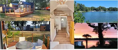 Grundriss der Unterkunft Ferienhaus direkt am See mit Boot, Fahrrädern und Sup