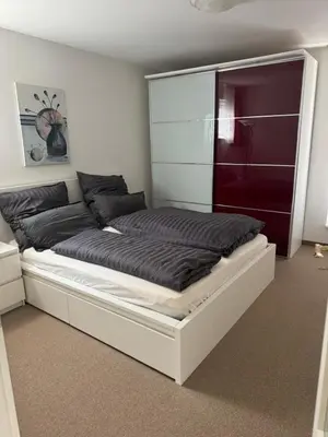 Ein Bett oder Betten in einem Zimmer der Unterkunft Ferienwohnung Garzau-Garzin