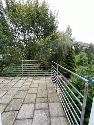Ein Balkon oder eine Terrasse in der Unterkunft Am Goethe Bogen