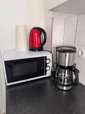 Küche/Küchenzeile in der Unterkunft Brandneues Apartment mit 3 Schlafzimmern