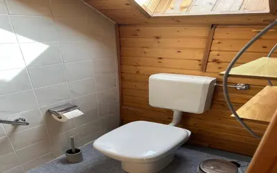 Ein Badezimmer in der Unterkunft Ferienwohnung in der Schorfheide