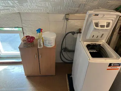 Küche/Küchenzeile in der Unterkunft Ferienwohnung in der Schorfheide