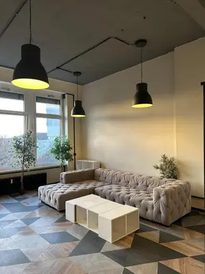 Ein Sitzbereich in der Unterkunft Coffee Inn Hostel Berlin