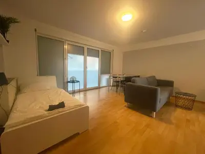 Ein Sitzbereich in der Unterkunft 3-Zimmer-Monteurswohnung in Werder für 6 Personen
