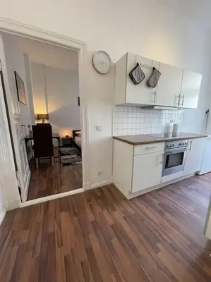Küche/Küchenzeile in der Unterkunft Schönes Apartment mitten in Berlin