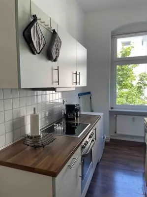 Küche/Küchenzeile in der Unterkunft Schönes Apartment mitten in Berlin