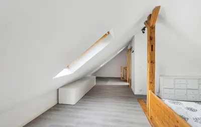 Ein Bett oder Betten in einem Zimmer der Unterkunft 2 Bedroom Beautiful Home In Wandlitz