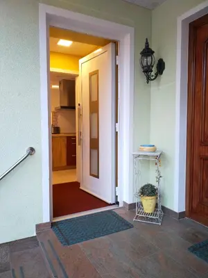 Küche/Küchenzeile in der Unterkunft Ferienwohnung Baer 2