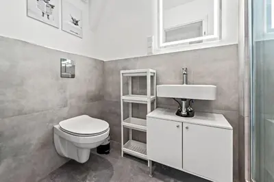 Ein Badezimmer in der Unterkunft Nice Apartment in Eberswalde