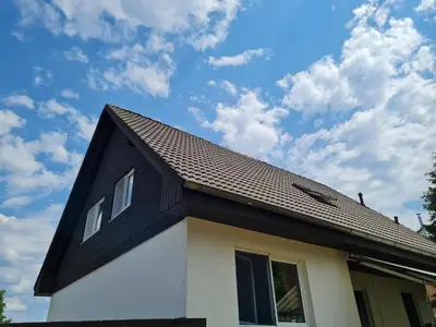 Das Gebäude in dem sich die Ferienwohnung befindet
