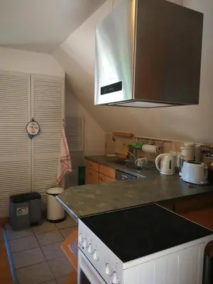 Küche/Küchenzeile in der Unterkunft Gästewohnung Wansdorf