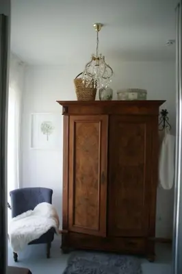 Ein Sitzbereich in der Unterkunft Ferienwohnung Elfriede im Haus Namenlos