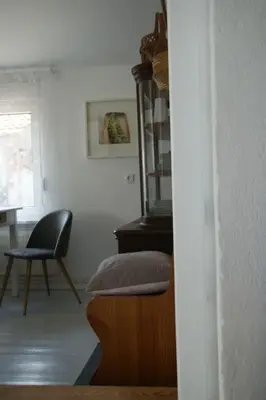 Ein Sitzbereich in der Unterkunft Ferienwohnung Elfriede im Haus Namenlos