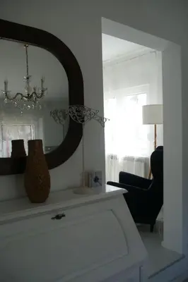 Ein Bett oder Betten in einem Zimmer der Unterkunft Ferienwohnung Elfriede im Haus Namenlos