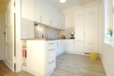 Küche/Küchenzeile in der Unterkunft Apartement in Stadtvilla