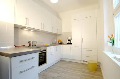 Küche/Küchenzeile in der Unterkunft Apartement in Stadtvilla