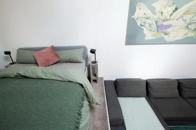 Ein Sitzbereich in der Unterkunft Atelier Botanicó