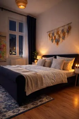 Ein Bett oder Betten in einem Zimmer der Unterkunft Stadtquartier Luckenwalde