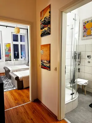 Ein Badezimmer in der Unterkunft Stadtquartier Luckenwalde
